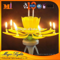 Embalaje de caja de color Velas de flor de música con número